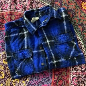 Faded Glory Blue Flannel